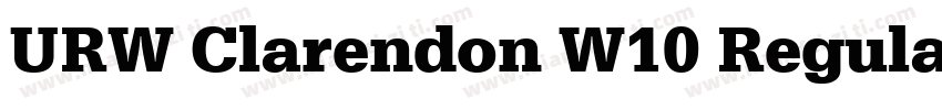 URW Clarendon W10 Regular字体转换